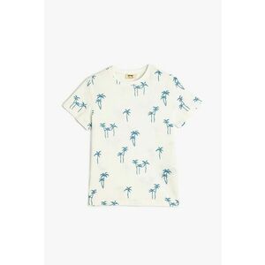 Tricou din bumbac cu palmieri imagine