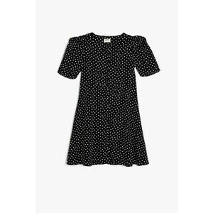 Rochie cu maneci scurte si buline imagine
