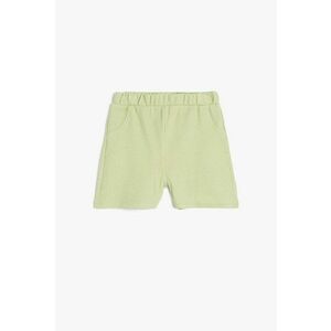 Pantaloni scurti texturati cu talie elastica imagine
