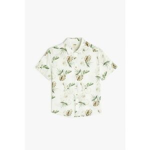 Camasa cu model tropical si maneci scurte imagine