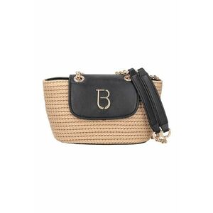 Geanta crossbody cu insertie de rafie imagine