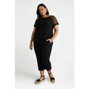 Pantaloni capri cu buzunare oblice imagine
