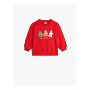 Bluza de trening regular-fit din bumbac cu model tematic de Craciun imagine