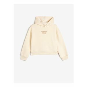 Hanorac cu broderie text imagine