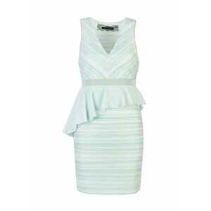 Rochie cu decolteu in V si volane - Verden menta - 38 imagine