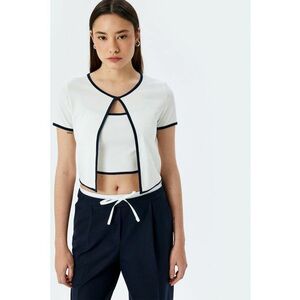 Tricou cu model 2 in 1 si decolteu rotund imagine