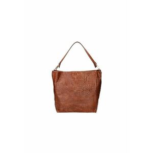Geanta hobo de piele cu model piele de reptila imagine