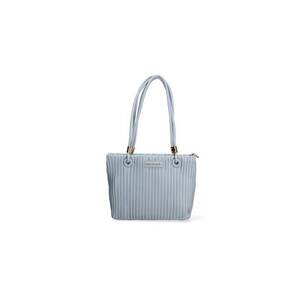 Geanta shopper striata cu bareta detasabila imagine