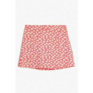 Fusta-pantalon cu talie inalta si model floral imagine