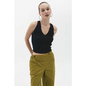 Top crop cu decolteu in V Villetve imagine