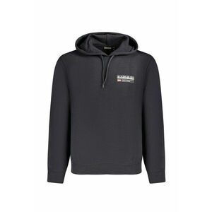Hanorac barbati - cu mini imprimeu cu logo - Regular fit - Negru imagine