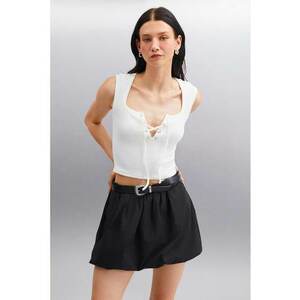 Bluza crop cu decolteu patrat imagine