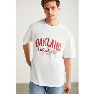 Tricou cu imprimeu text Sandro imagine
