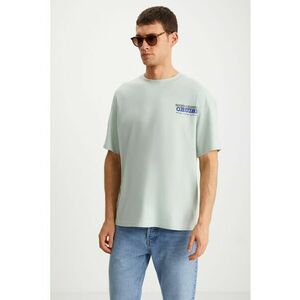 Tricou cu imprimeu si maneci cazute imagine