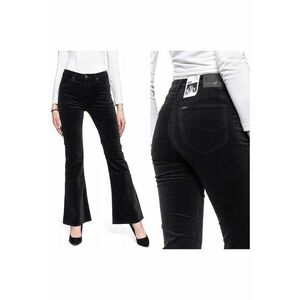 Blugi dama - Breese - 20328-46 - Bumbac - Lungi - Evazat - Denim - W28-L33 US - Negru imagine