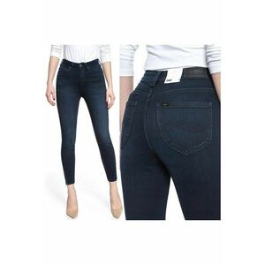 Blugi dama - Scarlett High Zip - 20308-26 - Bumbac - Scurti - Petite - Denim - W24-L31 US - Albastru imagine