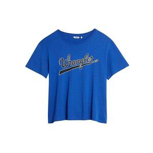 Tricou dama - Bumbac/Modal - Albastru/Negru - imagine