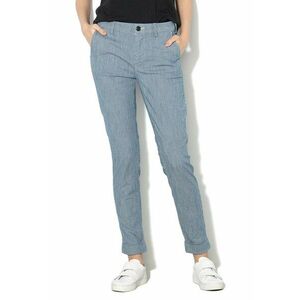 Pantaloni chino slim fit cu terminatie rasucita imagine