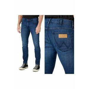 Blugi barbati - We Care Wrangler - Bumbac - Lungi - Barbati - W31-L32 US - Albastru imagine