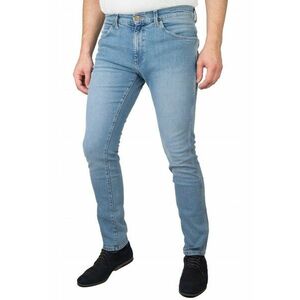 Blugi slim pentru barbati - Bumbac - Albastru - - L32 imagine
