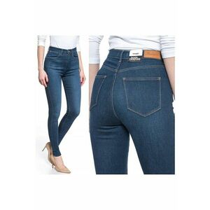 Blugi dama - Super High Skinny - 20956-184 - Bumbac - Lungi - Petite - Denim - W24-L32 US - Albastru imagine