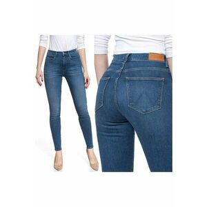 Blugi dama - 21156-184 - Bumbac - Lungi - Petite - Denim - W24-L32 US - Albastru imagine