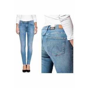 Blugi dama - High Rise Skinny - 8553-184 - Bumbac - Lungi - Petite - Denim - W24-L32 US - Albastru imagine