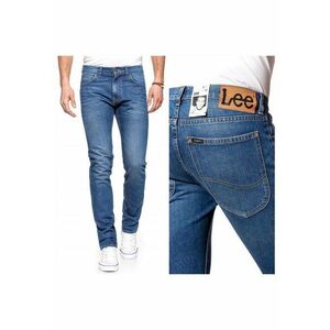 Blugi barbati - Lee Luke - Bumbac - Lungi - Slim fit - W27-L32 US - Albastru imagine