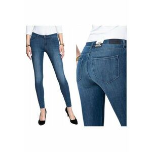 Blugi dama - Super Skinny - 8592-185 - Bumbac - Lungi - Petite - Denim - W25-L32 US - Albastru imagine