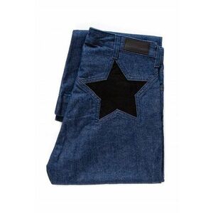Blugi dama - Crop Star Flare - 10588-543 - Bumbac - Scurti - Petite - Denim - W28 - Albastru imagine