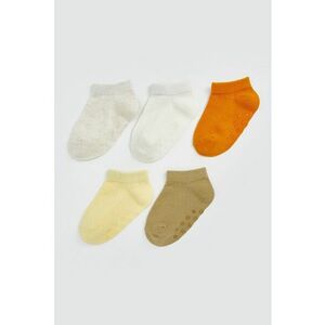 Set de sosete antialunecare cu model uni - 5 perechi imagine