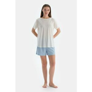 Set de pantaloni scurti de pijama din amestec de modal si tricou - 3 piese imagine