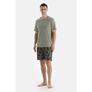 Pijama din amestec de modal si bumbac cu pantaloni scurti imagine