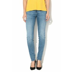 Blugi skinny cu talie inalta si aspect decolorat Scarlett imagine