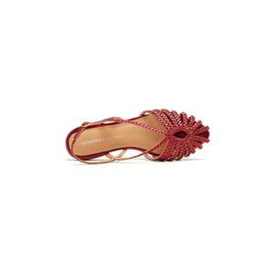 Sandale de piele cu aspect impletit imagine