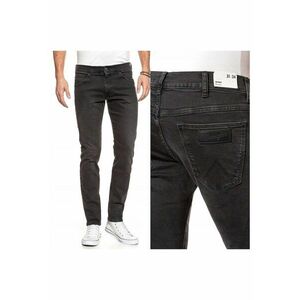 Blugi barbati - W14X-Hp-32J - Bumbac - Lungi - Barbati - Slim fit - W31-L34 US - Negru imagine