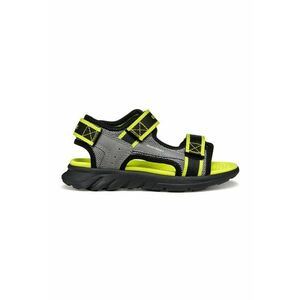 Sandale de piele ecologica si material textil cu velcro imagine