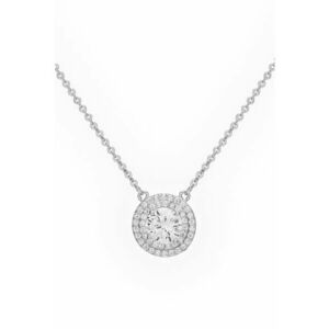 Colier din cristal cu cristale zirconia - Argintiu imagine