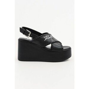 Sandale wedge din piele imagine