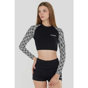 Top crop de baie cu maneci raglan Amelia imagine