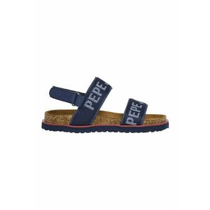 Sandale de piele ecologica si material textil cu logo imagine