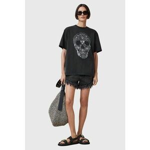 Tricou lejer cu imprimeu grafic Shkull imagine
