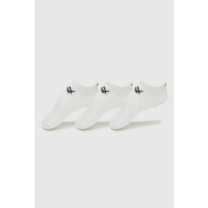 Set de sosete unisex pana la glezna cu model logo - 3 perechi imagine