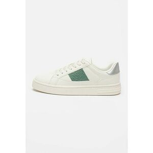 Pantofi sport de piele ecologica cu garnitura logo imagine
