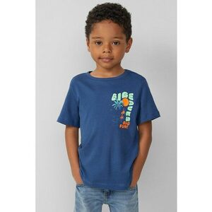 Tricou cu decolteu la baza gatului si imprimeu imagine
