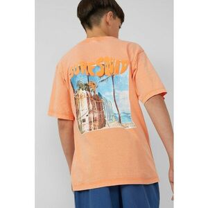 Tricou lejer cu imprimeu grafic pe spate imagine