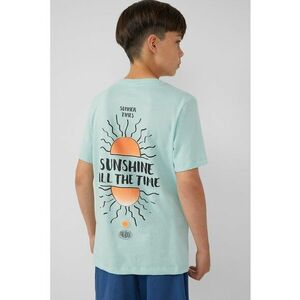 Tricou de bumbac cu imprimeu pe spate imagine