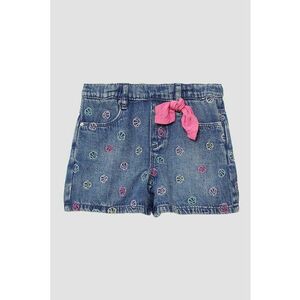 Pantaloni scurti din denim cu detalii brodate imagine