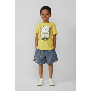 Pantaloni scurti cu model tropical imagine