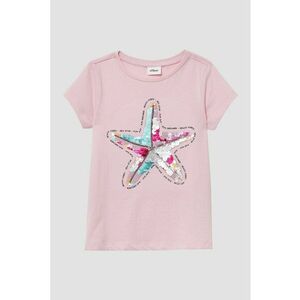 Tricou din bumbac cu aplicatii cu paiete imagine